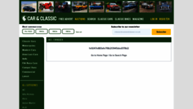 What Carandclassic.co.uk website looked like in 2021 (3 years ago)