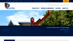 What Cut.ac.za website looked like in 2021 (3 years ago)