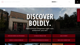 What Chapman.edu website looked like in 2021 (3 years ago)