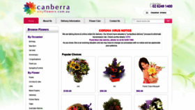 What Canberracityflowers.com.au website looked like in 2021 (3 years ago)