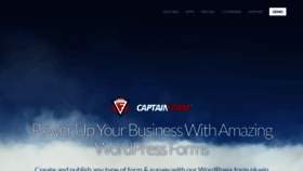 What Captainform.com website looked like in 2021 (3 years ago)