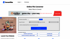 What Convertfiles.com website looked like in 2021 (3 years ago)