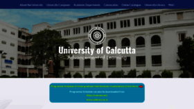 What Caluniv.ac.in website looked like in 2021 (3 years ago)