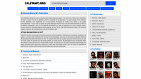 What Caletamp3.org website looked like in 2021 (3 years ago)