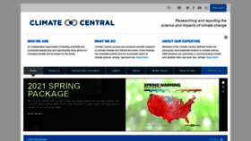 What Climatecentral.org website looked like in 2021 (4 years ago)