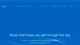 What Calmradio.com website looked like in 2021 (3 years ago)