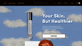 What Coverfx.com website looked like in 2021 (3 years ago)