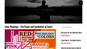 What Color-meanings.com website looked like in 2021 (3 years ago)