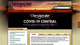 What Cityofchesapeake.net website looked like in 2021 (3 years ago)