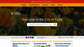 What Cityoftulsa.org website looked like in 2021 (3 years ago)
