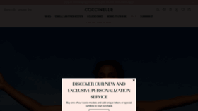 What Coccinelle.com website looked like in 2021 (3 years ago)