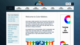 What Colormatters.com website looked like in 2021 (3 years ago)