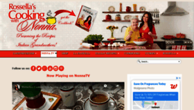 What Cookingwithnonna.com website looked like in 2021 (3 years ago)