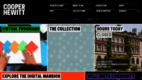 What Cooperhewitt.org website looked like in 2021 (4 years ago)