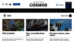 What Cosmosmagazine.com website looked like in 2021 (3 years ago)