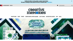 What Creativememories.com website looked like in 2021 (3 years ago)