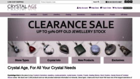 What Crystalage.com website looked like in 2021 (4 years ago)