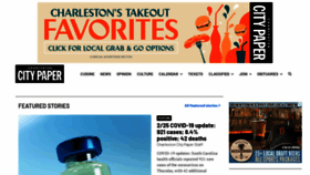 What Charlestoncitypaper.com website looked like in 2021 (3 years ago)
