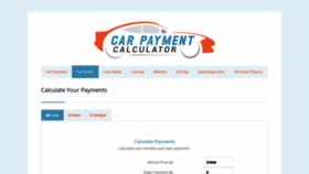 What Carpaymentcalculator.net website looked like in 2021 (3 years ago)