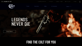 What Colt.com website looked like in 2021 (3 years ago)