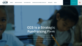 What Ccsfundraising.com website looked like in 2021 (3 years ago)