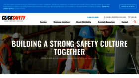 What Clicksafety.com website looked like in 2021 (3 years ago)