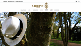 What Christys-hats.com website looked like in 2021 (3 years ago)