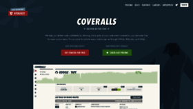 What Coveralls.io website looked like in 2021 (3 years ago)