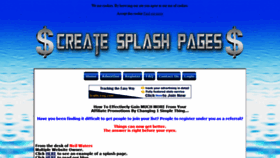What Createsplashpages.com website looked like in 2021 (3 years ago)