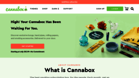 What Cannabox.com website looked like in 2021 (3 years ago)
