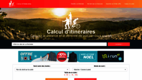 What Calculitineraires.fr website looked like in 2021 (4 years ago)