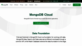 What Cloud.mongodb.com website looked like in 2021 (3 years ago)