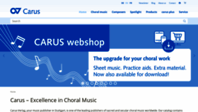 What Carus-verlag.com website looked like in 2021 (3 years ago)