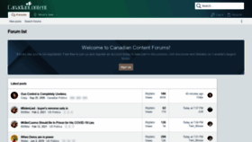 What Canadiancontent.net website looked like in 2021 (3 years ago)