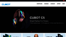 What Cubot.net website looked like in 2021 (3 years ago)