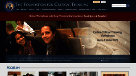 What Criticalthinking.org website looked like in 2021 (3 years ago)