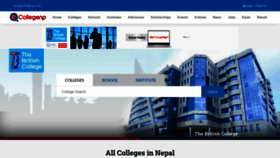 What Collegenp.com website looked like in 2021 (3 years ago)