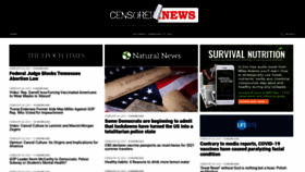 What Censored.news website looked like in 2021 (3 years ago)