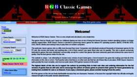 What Classicdosgames.com website looked like in 2021 (3 years ago)