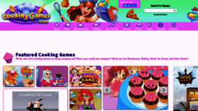 What Cookinggames.com website looked like in 2021 (3 years ago)