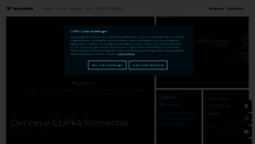 What Cupraofficial.de website looked like in 2021 (3 years ago)