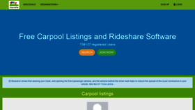 What Carpoolworld.com website looked like in 2021 (3 years ago)