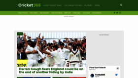 What Cricket365.com website looked like in 2021 (3 years ago)
