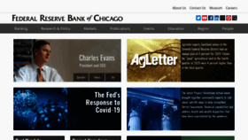 What Chicagofed.org website looked like in 2021 (3 years ago)