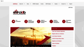 What Cidb.org.za website looked like in 2021 (3 years ago)