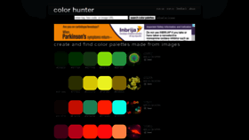 What Colorhunter.com website looked like in 2021 (3 years ago)