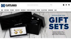 What Cufflinks.com website looked like in 2021 (3 years ago)