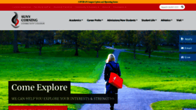 What Corning-cc.edu website looked like in 2021 (3 years ago)