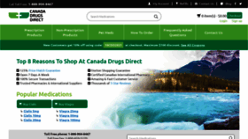 What Canadadrugsdirect.com website looked like in 2021 (3 years ago)