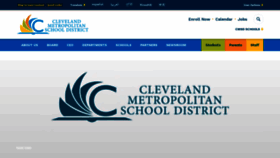 What Clevelandmetroschools.org website looked like in 2021 (3 years ago)
